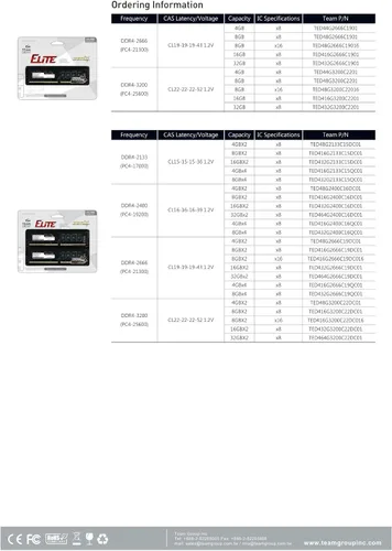 Vista 6 de TEAMGROUP Elite módulo de memoria RAM para computadora de escritorio Canal único