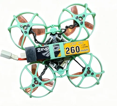 Vista 6 de 6pcs 260mAh 1S Lipo Batería 3.8V 80C LiHV Batería con BT2.0 Conector para FPV Tiny Whoop Drone Quadcopter