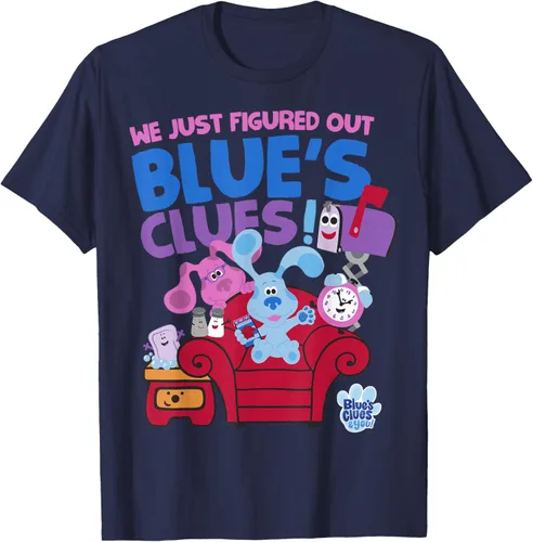 Vista 61 de Blue's Clues & You Group Shot Just Figured Out Blue's Clues Camiseta Negro