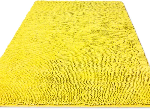 Vista 249 de Yeaban Alfombra de pasillo de baño de 24 x 72 pulgadas, antideslizante, alfombra de baño larga de felpilla gruesa, absorbente y lavable, alfombra
