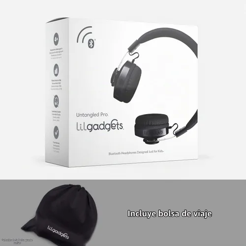 Vista 6 de LilGadgets Untangled Pro Premium - Auriculares inalámbricos Bluetooth para niños (varios colores disponibles)