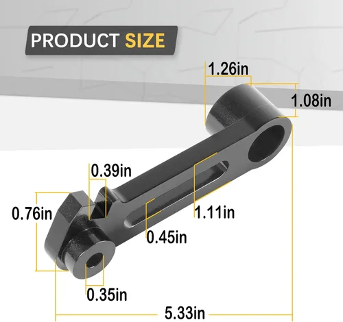 Vista 5 de Camoo M143350 - Brazo loco de polea de cubierta para John Deere Scotts Sabre Select cortacésped con cubierta 48C 54C - Actualización OEM Fits for