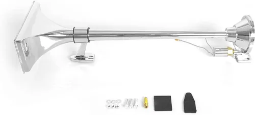 Vista 3 de SEPEY - Bocina de aire para camión de 12 V/24 V, 24.8 pulgadas, 150 db, kit universal para coche, tren, barco 25.2 in