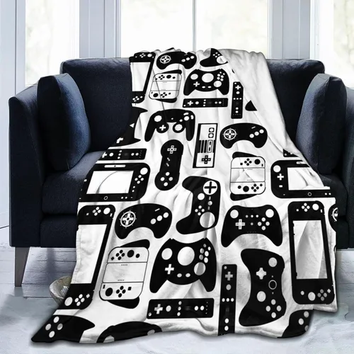 Vista 11 de Manta para Jugar Video Juegos, Gamer Cool, Manta Suave para Cama, Ropa de Cama Cálida, Acogedora, de Felpa, Manta de Franela y Forro Polar, Regalos