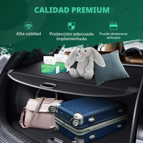 Vista 2 de SCITOO Cubierta de carga para 2019-2024 compatible con Cadillac XT4 2.0L retráctil para maletero trasero, cubierta de seguridad para equipaje