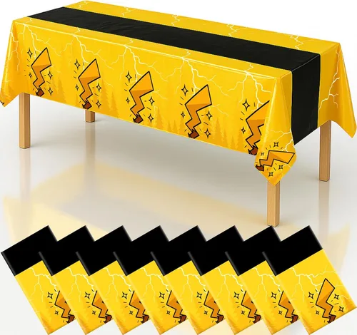 Vista 13 de 4 manteles de decoración de fiesta de cumpleaños 2 en 1 con estampado de patas, 54 x 108 pulgadas, mantel de pata de pata, mantel rectangular