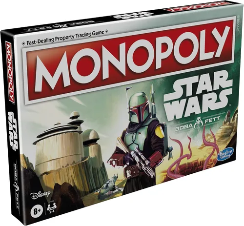 Vista 17 de Hasbro Gaming Monopoly: Star Wars Boba Fett Edition - Juego de mesa para niños a partir de 8 años, inspirado en las películas de Star Wars