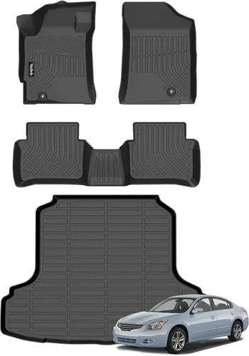 Vista 13 de Alfombrillas para Honda CRV 2002-2006, forros para todo tipo de clima, ajuste personalizado, accesorios duraderos para Honda CRV 2002-2006