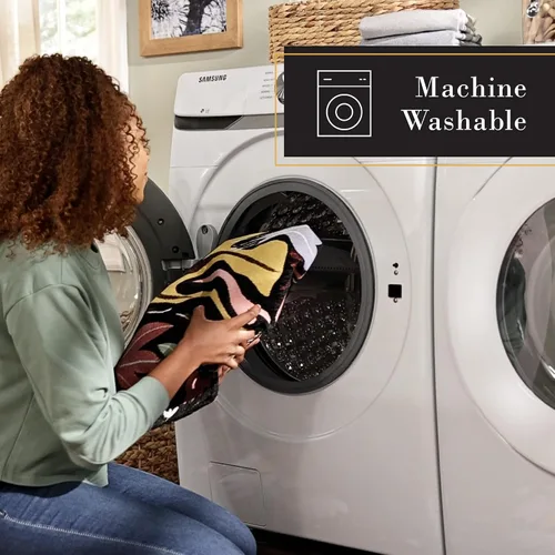 Vista 3 de TOWN & COUNTRY LUXE Livie Floral Drip Everwash Alfombra decorativa lavable multiusos para cocina, tapete de bajo perfil, dormitorio y dormitorio