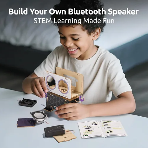 Vista 4 de Science Can - Kit de construcción de altavoces Bluetooth para bricolaje