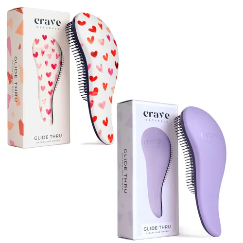 Vista 28 de Crave Naturals, Cepillo Desenredarte Deslizante para Resultados Definitivos, Niños y Adultos, Uso como Peine o Cepillo para Cabello, Color Negro