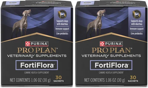 Vista 12 de Purina Pro Plan - Suplementos veterinarios FortiFlora - Probióticos caninos para perros, ayuda a la salud digestiva intestinal y la diarrea - Caja