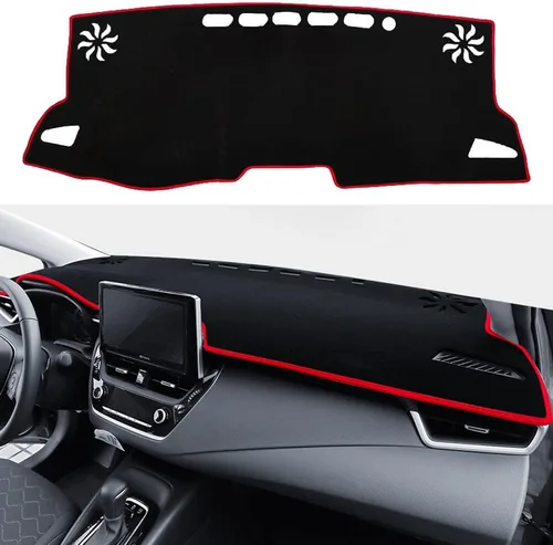 Vista 9 de Cubierta de salpicadero para salpicadero, alfombra personalizada para Toyota RAV4 2013 2014 2015 2016 2017 2018 Accesorios antideslizante protector