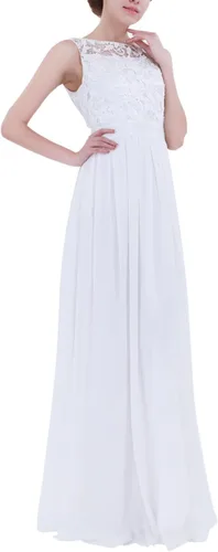 Vista 8 de Vestidos de invitada de boda para mujer, vestido largo de dama de honor, sin mangas, encaje floral, vestido de fiesta de cóctel Turquesa