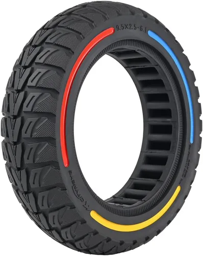 Vista 11 de Reemplazo de neumático sólido todoterreno de 9.5 x 2.5-6.1 para NIU KQi3 Pro/Max/Sport Scooter - Sin pinchazos, mantenimiento sin complicaciones