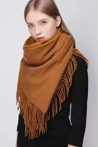 Vista 24 de RIIQIICHY Bufanda 100% de lana, chales y envolturas de pashmina para mujer, cachemira cálida para invierno, bufandas suaves más gruesas