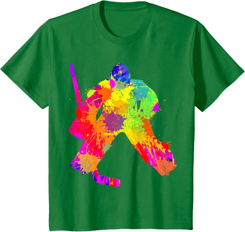 Vista 53 de Camiseta de hockey de hockey sobre hielo, Negro