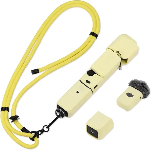 Vista 10 de Funda de Silicona para Pocket 3 y Cordón para el Cuello, Funda Protectora con Protector de Lente Resistente a Rayones, Ajustable, Fácil