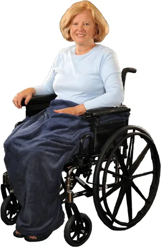 Vista 10 de Granny Jo Products Manta ligera para silla de ruedas, color gris carbón