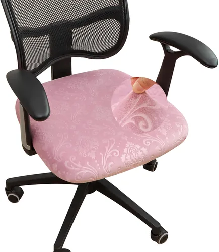Vista 27 de Forcheer - Funda para asiento de silla de oficina 19x19 pulgadas, estirable impresa, funda pequeña ajustada para silla de escritorio de computadora