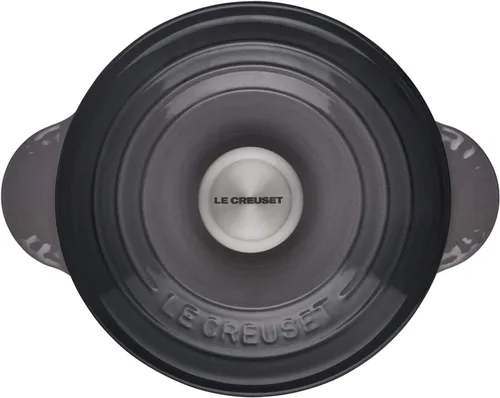 Vista 4 de Le Creuset Olla de arroz de hierro fundido esmaltado con tapa y inserto de gres, 2.25 cuartos de galón., Ostras