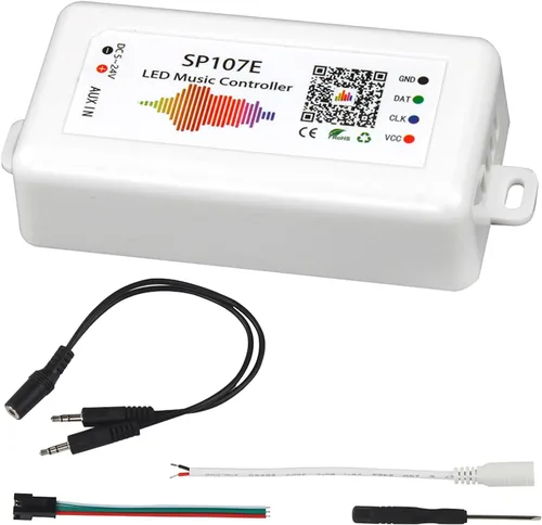 Vista 8 de Controlador LED Bluetooth SP110E para luces de tira LED WS2811