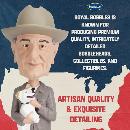 Vista 6 de Royal Bobbles Lyndon B. Johnson - Estatua coleccionable de Bobblehead