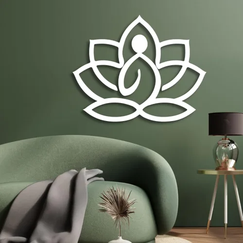 Vista 7 de Arte de pared de metal de flor de loto, arte de pared de flor de loto de metal, decoración de pared de metal, letrero de flor de loto, arte de pared