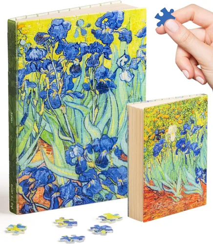 Vista 11 de PieceRelax Diario de rompecabezas 3D A5 para adultos, cubierta de plástico para libro de rompecabezas de 300 piezas (incluye cuaderno), Alphonse