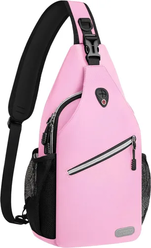 Vista 22 de Mosiso - Mochila bandolera multiusos, para viajes, senderismo, etc. Sling Backpack for Casual Travel Hiking
