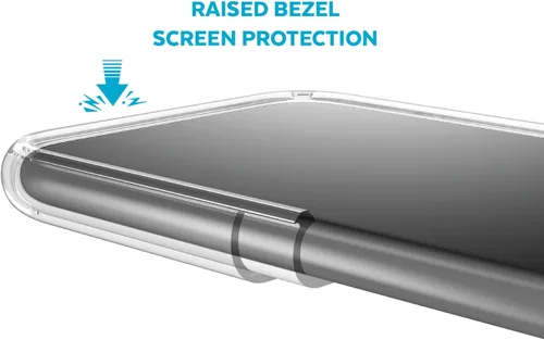 Vista 6 de Speck Funda para iPhone SE 2020/iPhone 8 Presidio transparente + funda con purpurina, resistente a los arañazos IMPACTIUM 8 pies protección contra
