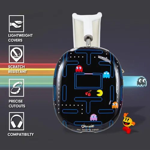 Vista 3 de Sonix Funda Protectora para Auriculares AirPods Max - Elegantes Cubiertas de Orejas de Carcasa Dura de TPU PAC-Man