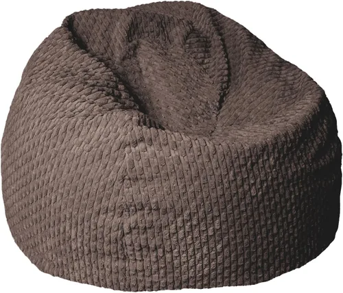 Vista 27 de Sorra Home Puf – Cojín de felpa y cómodo para interiores con relleno de frijoles trupedic para todas las edades, color morado Barrett