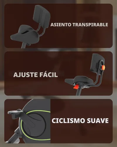 Vista 7 de FLEXISPOT Bicicleta de ejercicio con escritorio 2D, bicicleta bajo escritorio que ahorra espacio con escritorio removible, bicicletas estacionarias