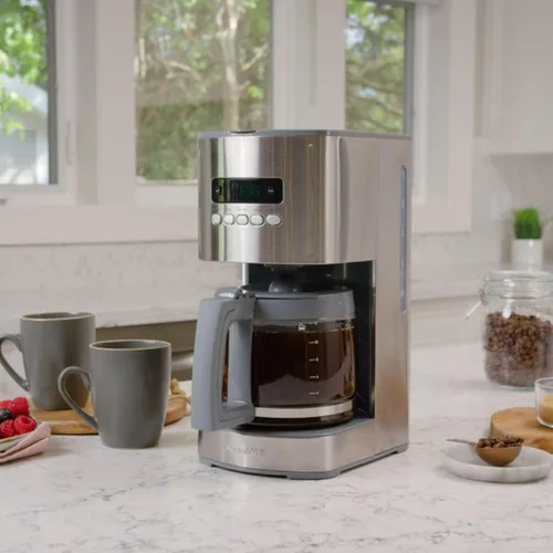 Vista 9 de Kenmore Cafetera de Goteo – Máquina de Café Programable con Jarra de Vidrio, Preparación Regular y Fuerte, Apagado Automático, Depósito de Agua