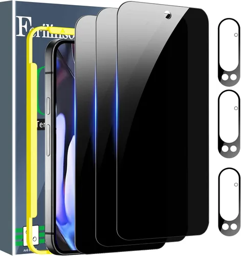 Vista 23 de Ferilinso [Instalación Automática de Polvo] Pack de 3 Protectores de Pantalla de Privacidad para Google Pixel 10 Pro XL, Accesorios Compatibles