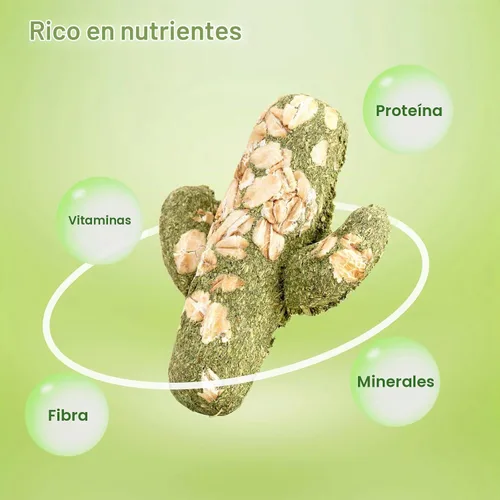Vista 2 de Abizoo Juguetes masticables de conejo, paquete de 9 bocadillos naturales