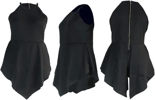 Vista 7 de Mono elegante y sexi para mujer, detalles brillantes, cuello en V, mono informal de verano ideal para fiesta, club y noche