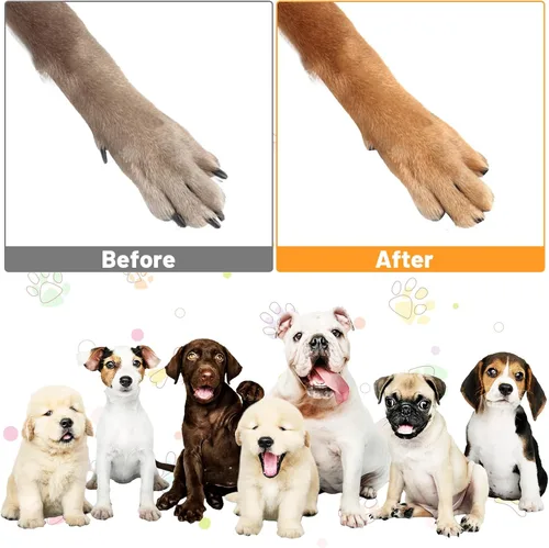 Vista 4 de 1 tabla de rascar para uñas de perro con 6 piezas de papel de lija reemplazable, lima de uñas de perro de madera, herramienta de aseo silencioso