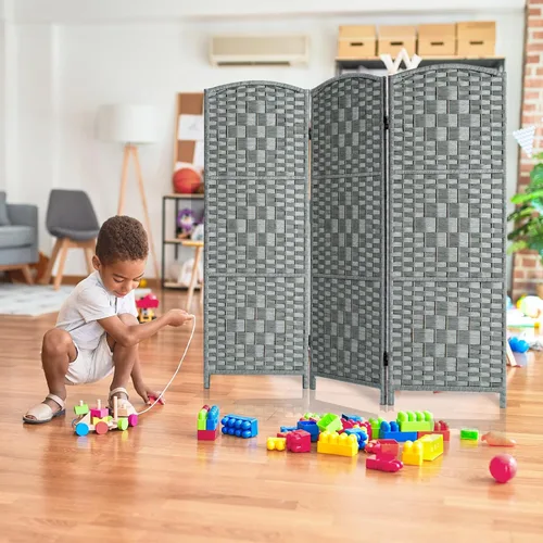 Vista 9 de HALLYBEE Divisor de habitación pequeño, pantalla de privacidad, separadores de habitación cortos y pantallas de privacidad plegables, divisiones