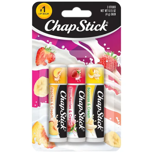 Vista 11 de ChapStick Hidratante de labios, fresa clásica, paquetes de 3 (12 juegos/36 tubos) – Bálsamo labial a granel, afrutado y dulce, 0.15 oz Ea