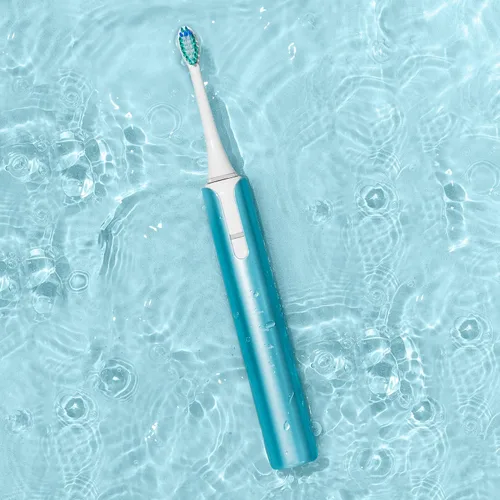Vista 6 de Soniclean Lux Sonic - Cepillo de dientes para adultos, 6 cabezales de cepillo de dientes, recargable, automático, recambios, aguamarina