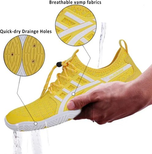 Vista 3 de Wyhan - Zapatos de agua para hombre y mujer secado rápido calcetines acuáticos zapatos de buceo para playa natación surf piscina yoga viajes al aire