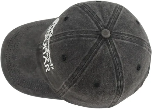 Vista 4 de Accesorios de guitarra unisex, regalos de guitarra para hombres y mujeres, sombrero de béisbol de mezclilla único, sombrero de música