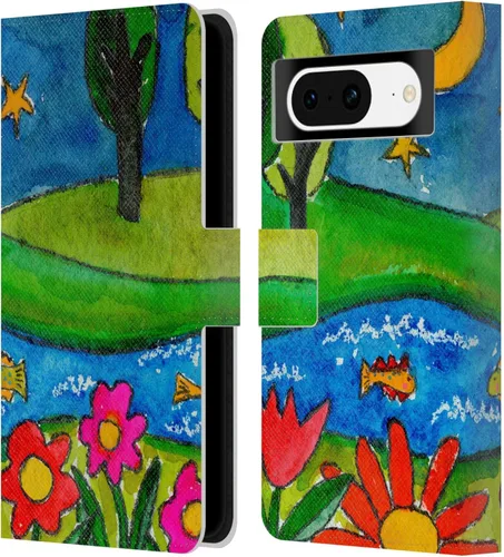 Vista 15 de Head Case Designs Officially Licensed Wyanne Half Light Nature 2 Leather Wallet Case Compatible with Google Pixel 8