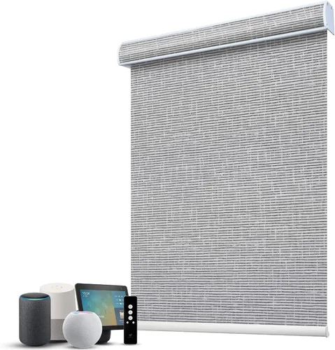 Vista 9 de SmartWings Persianas Motorizadas con Filtro de Luz, Compatible con Matter Thread Homekit Z-Wave Alexa Google, Persianas con 70% de Opacidad Safari