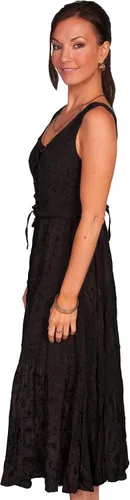Vista 3 de Scully Vestido sin mangas para mujer con cordones frontal de longitud completa gris ceniza HC118