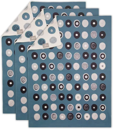 Vista 14 de Skoy Toalla de cocina (paquete de 1) para uso diario, toalla 100% poliéster reciclado con diseño reversible, 18 x 24 pulgadas, negro y gris