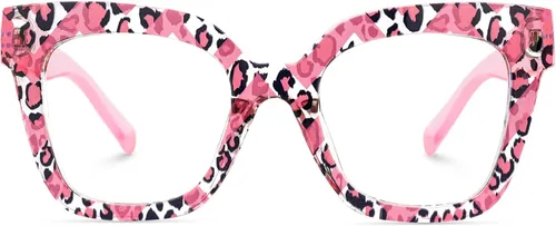 Vista 34 de Zeelool Gafas de luz azul para mujer de moda de tira cuadrada de moda gafas de computadora gafas antifatiga ocular Malcolm JGA000269-22B