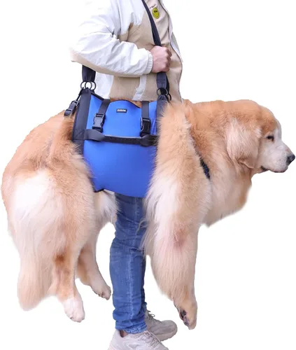 Vista 4 de Arnés de elevación para perros, mochila de emergencia para soporte de patas y rehabilitación para perros grandes, lesiones en las articulaciones